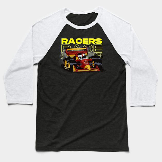 Racers Race Racers - Formula Racing Shirt Baseball T-Shirt by Alt World Studios